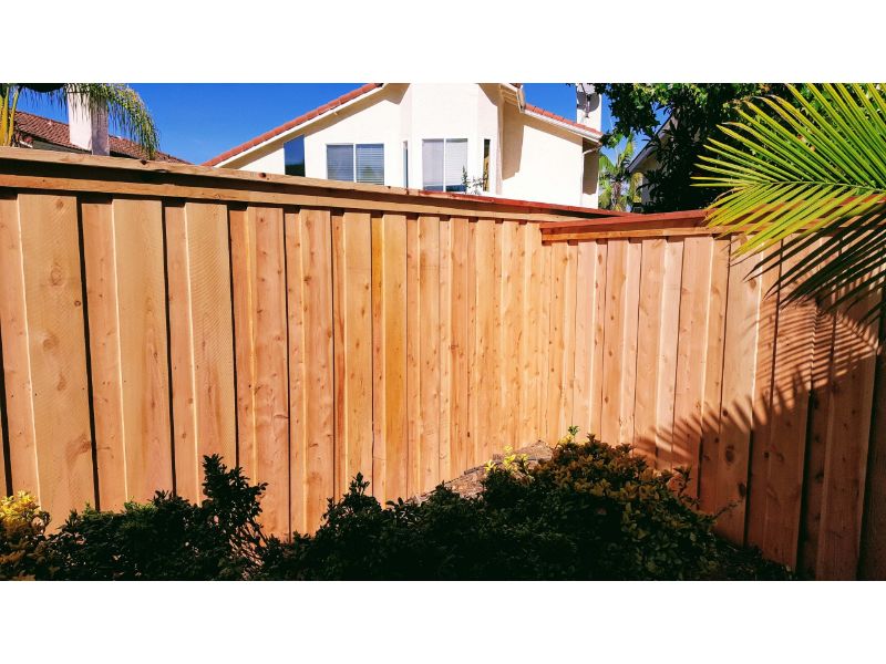 Brown Color Wooden Fence Corner